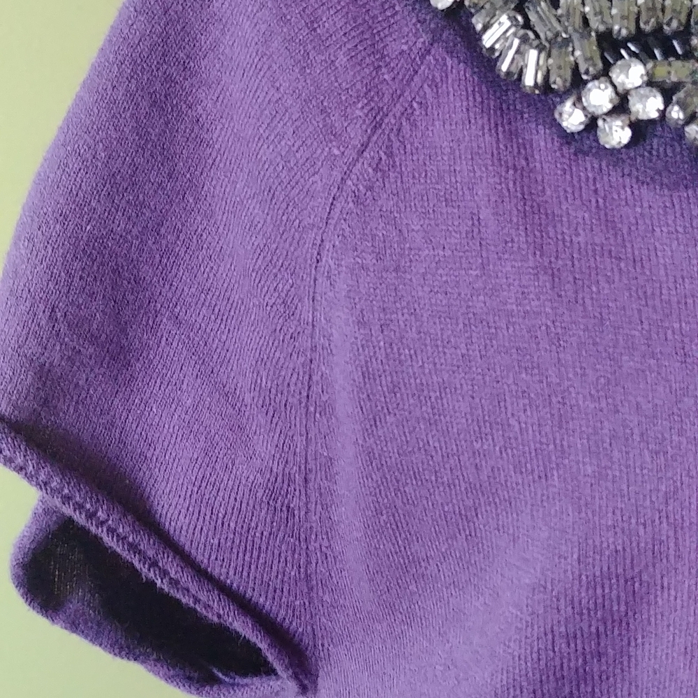 💜 Purple top with ribbon at the back, size PL - Picture 3 of 8